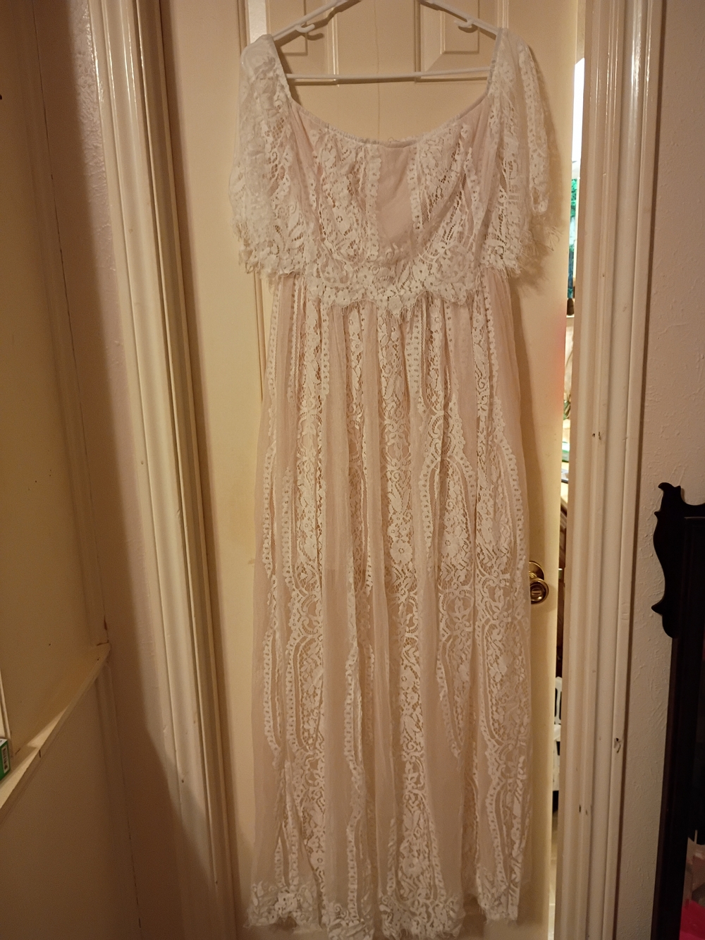 Baltic Born Ivory Lace Maxi Dress